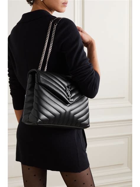 black ysl loulou|saint laurent ysl shoulder bag.